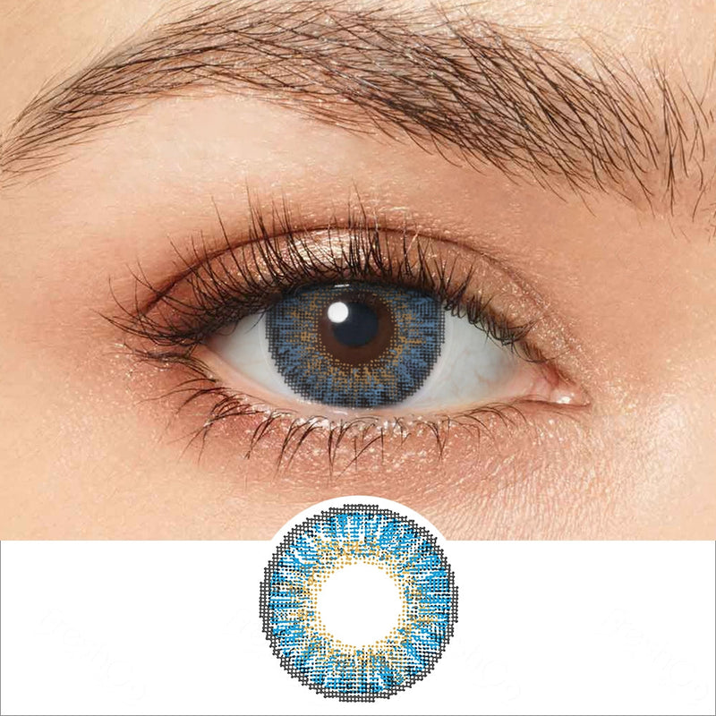 3 Tone True Sapphire Color Contact Lenses Lensoo Vision BR